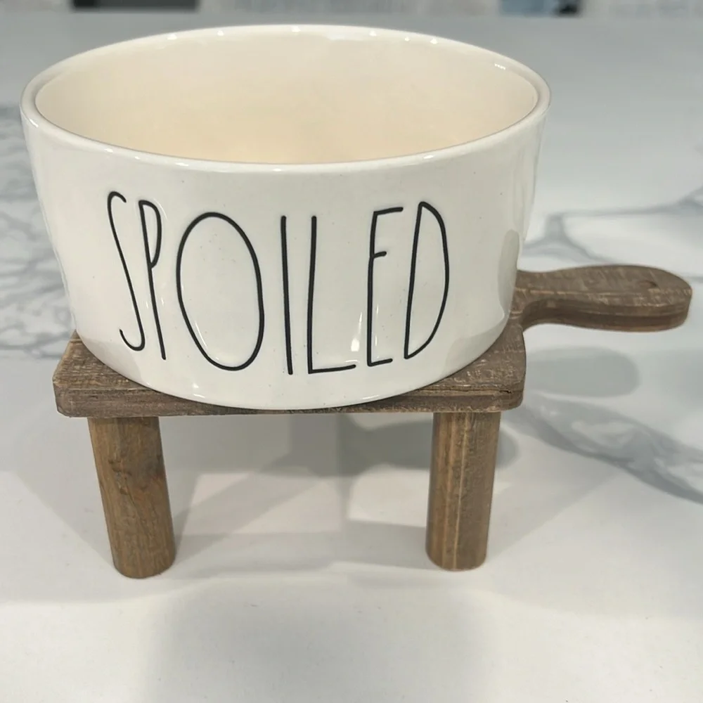 Cute. Rae Dunn SPOILED🐾 BOWL..